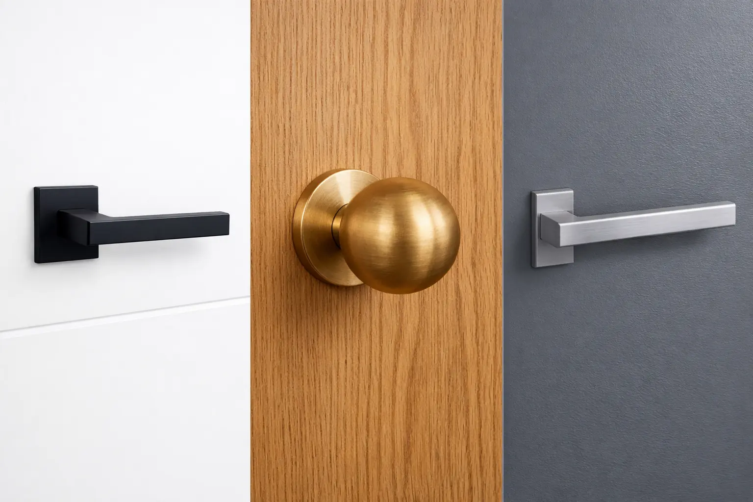 tipos manillas herrajes puertas interior estilos minimalista clásico moderno